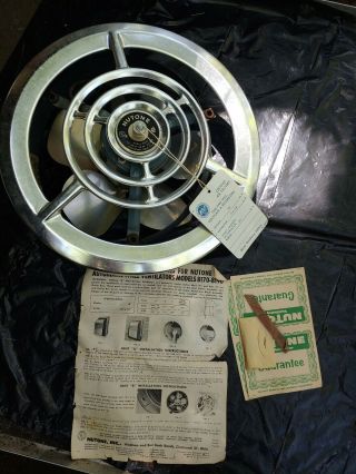 Vintage Nutone 10 " Wall Ventilator Exhaust Fan.