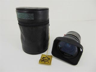 Vintage Leitz Elmarit - M 1:2.  8/28mm Camera Lens 3245956 W/ Soft Case