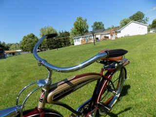 1950s JC HIGGINS MENS TANK BIKE VINTAGE COLORFLOW ELGIN SCHWINN DELUXE SKIPTOOTH 12