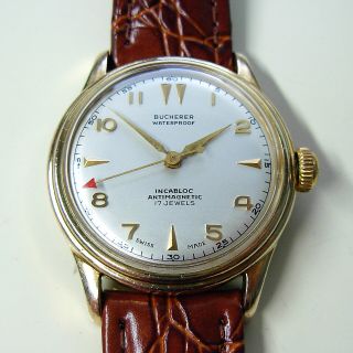 Awesome Vintage 1950s Bucherer Men’s Watch - Eta 1080