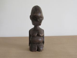 Vintage Authentic Hand Carved Wood Figure By Taiwan Aborigine Natives