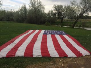 Vintage United States Of America 20’X 30’ Flag.  Celebrate the 4th in a BIG WAY 11