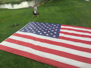 Vintage United States Of America 20’x 30’ Flag.  Celebrate The 4th In A Big Way