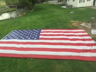 Vintage United States Of America 20’X 30’ Flag.  Celebrate the 4th in a BIG WAY 3