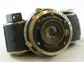 Vintage Mini Fex Subminiature Camera W/25mm F1.  8 Astro - Berlin Pan Tachar Lens