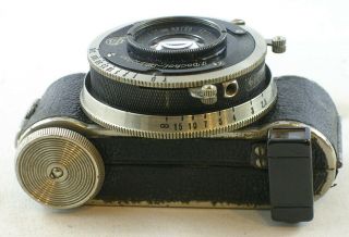 Vintage Mini Fex Subminiature Camera w/25mm f1.  8 ASTRO - Berlin PAN TACHAR Lens 4