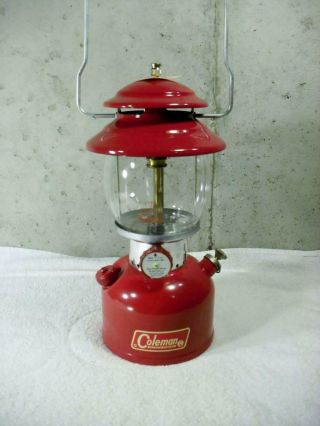 Vintage 1967 Unfired Red Coleman 200a Gas Camping Lantern 7 67