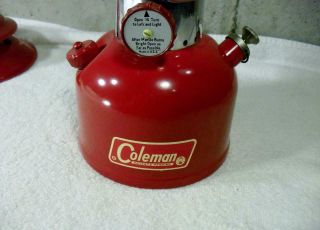 Vintage 1967 Unfired Red Coleman 200A Gas Camping Lantern 7 67 5