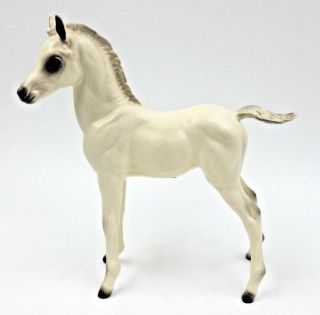Vintage Monrovia Hagen - Renaker Zilla B - 645 Arabian Foal Large Matte White