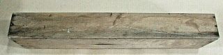Primitive Old 1900 ' s Wood Long Narrow 2x4x17 Antique Wooden Box Farm S/H 3