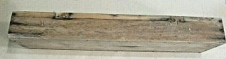 Primitive Old 1900 ' s Wood Long Narrow 2x4x17 Antique Wooden Box Farm S/H 5