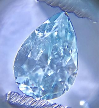 0.  17 Ct Rare Natural Blue/ice Diamond Loose Clarity Si3,  - Color