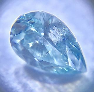 0.  17 ct Rare Natural blue/ice diamond loose clarity SI3,  - color 2