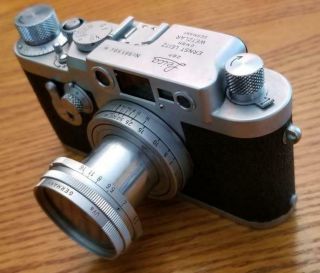 Rare 1959 Iiig Leica D B P No 981594 Ernst Wetzlar Leitz Elmar F=5cm 1:2.  8 Lens