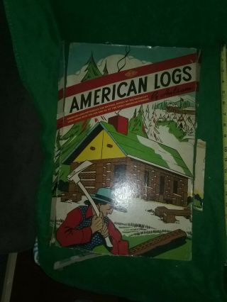 Vintage American Logs By Halsam Building Logs And Diagrams Rare