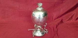 Antique Silver Plated Egg Coddler By Walker & Hall With A Bird On A Nest Handle.