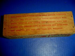 VTG.  2 LB.  WINDSOR CLUB WOOD CHEESE BOX SHOWING CASTLE - MANITOWOC,  WISCONSIN 5