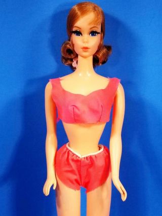 RARE Brunette Talking Barbie Doll 1115 MINTY / TALKS Vintage 1960 ' s 10