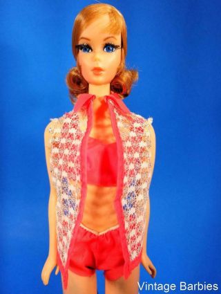 RARE Brunette Talking Barbie Doll 1115 MINTY / TALKS Vintage 1960 ' s 2