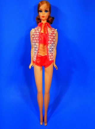 RARE Brunette Talking Barbie Doll 1115 MINTY / TALKS Vintage 1960 ' s 7