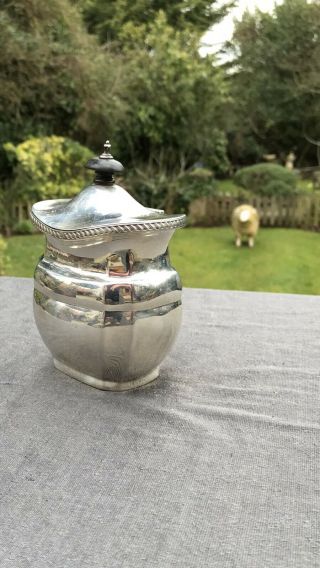 Antique Edwardian Sterling Solid Silver Tea Caddy Box Birmi 1905 William Aitken