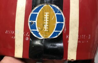 Rare 1974 WFL World Football League Game Helmet Chicago Fire W/Facemask 5
