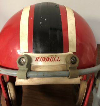Rare 1974 WFL World Football League Game Helmet Chicago Fire W/Facemask 7