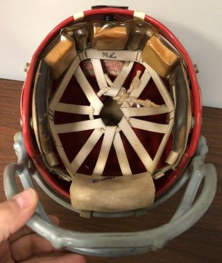 Rare 1974 WFL World Football League Game Helmet Chicago Fire W/Facemask 8
