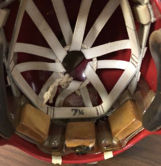 Rare 1974 WFL World Football League Game Helmet Chicago Fire W/Facemask 9