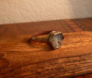 Gorgeous Medieval Tower Ring With Fantastic Decoration - British Detecting Find