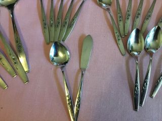 Vintage Style House USA Stainless Silverware Fancy Flatware Plus Serving 48 8