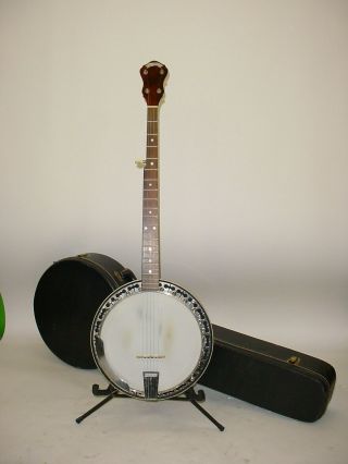 Vintage Baldwin Ode 2sr 5 - String Close - Back Banjo With Case