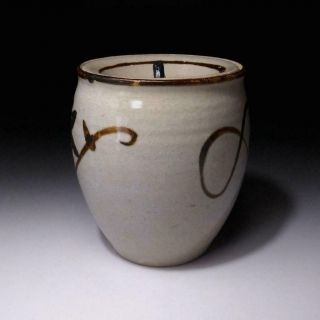TQ5: Japanese Pottery Tea Ceremony Mizusashi,  Water Container,  Kyo ware 4