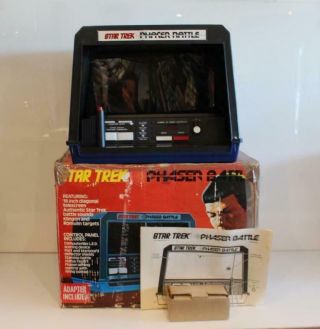 Vintage 1976 Star Trek Phaser Battle Electronic Game W/ Box Mego Corp