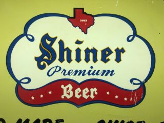 Vintage SHINER BOCK TEXAS BEER LIGHTED ADVERTISING SIGN 24 