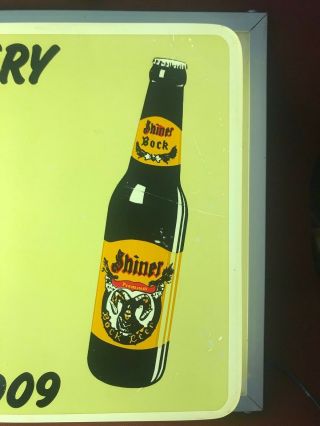 Vintage SHINER BOCK TEXAS BEER LIGHTED ADVERTISING SIGN 24 