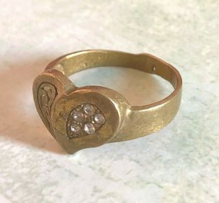 Ancient Antique Roman Bronze Ring  3