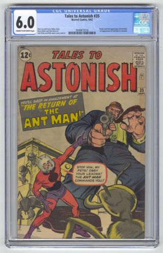 Tales To Astonish 35 Cgc 6.  0 Vintage Marvel Comic Key 1st Costumed Ant - Man 12c