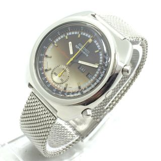 Vintage Seiko 5 Sports Chronograph Speed - Timer 6139b Automatic Wrist Watch A2977