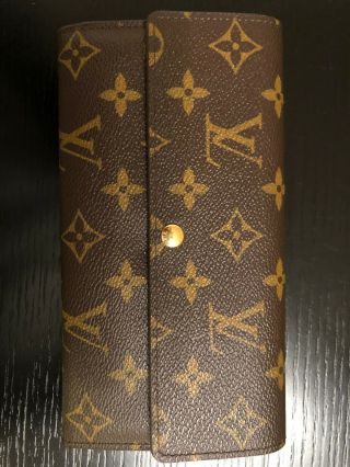 Vintage Louis Vuitton Monogram Long Wallet Clutch - Pristine With No Scratches