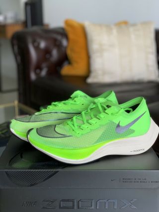 Nike Zoomx Vaporfly Next Green Black Rare Size 10 100 Authentic - In Hand