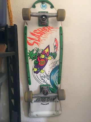 Vintage Keith Meeks Santa Cruz Slasher Skateboard