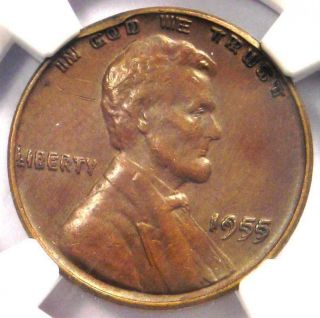 1955 Doubled Die Obverse Lincoln Cent Penny 1c Ddo Coin - Ngc Au Details - Rare
