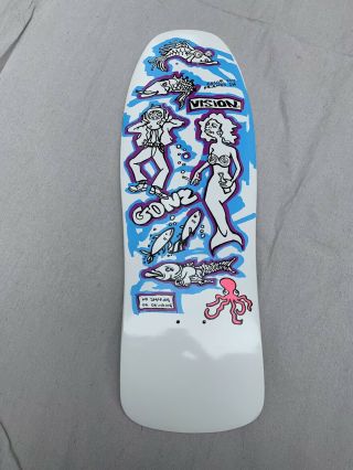 Mark Gonzales Face Vision Vintage Skateboard Color My Friends In Gonz and Roses 7