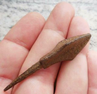 Fine Roman Trilobate Arrowhead Found Wetwang Yorkshire 1st - 2nd Century Ad