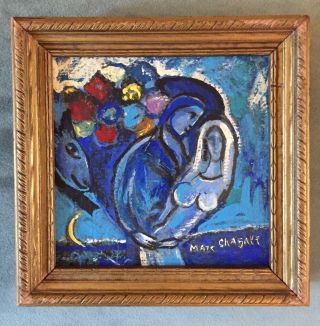 Signed Marc Chagall Antique Vintage Painting Pablo Picasso Bernard Buffet Wow