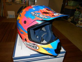 Vintage Shoei Motocross Helmet Vf - X Troy Lee Troymax