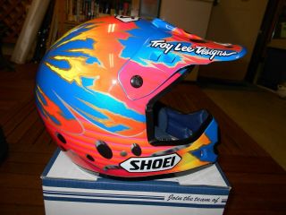 VINTAGE SHOEI MOTOCROSS HELMET VF - X TROY LEE TROYMAX 3