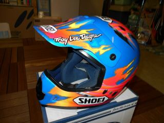 VINTAGE SHOEI MOTOCROSS HELMET VF - X TROY LEE TROYMAX 6