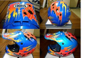 VINTAGE SHOEI MOTOCROSS HELMET VF - X TROY LEE TROYMAX 7